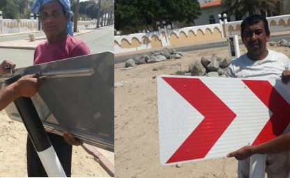 Abu Dhabi Dubai Safety sign Road sign stickers
